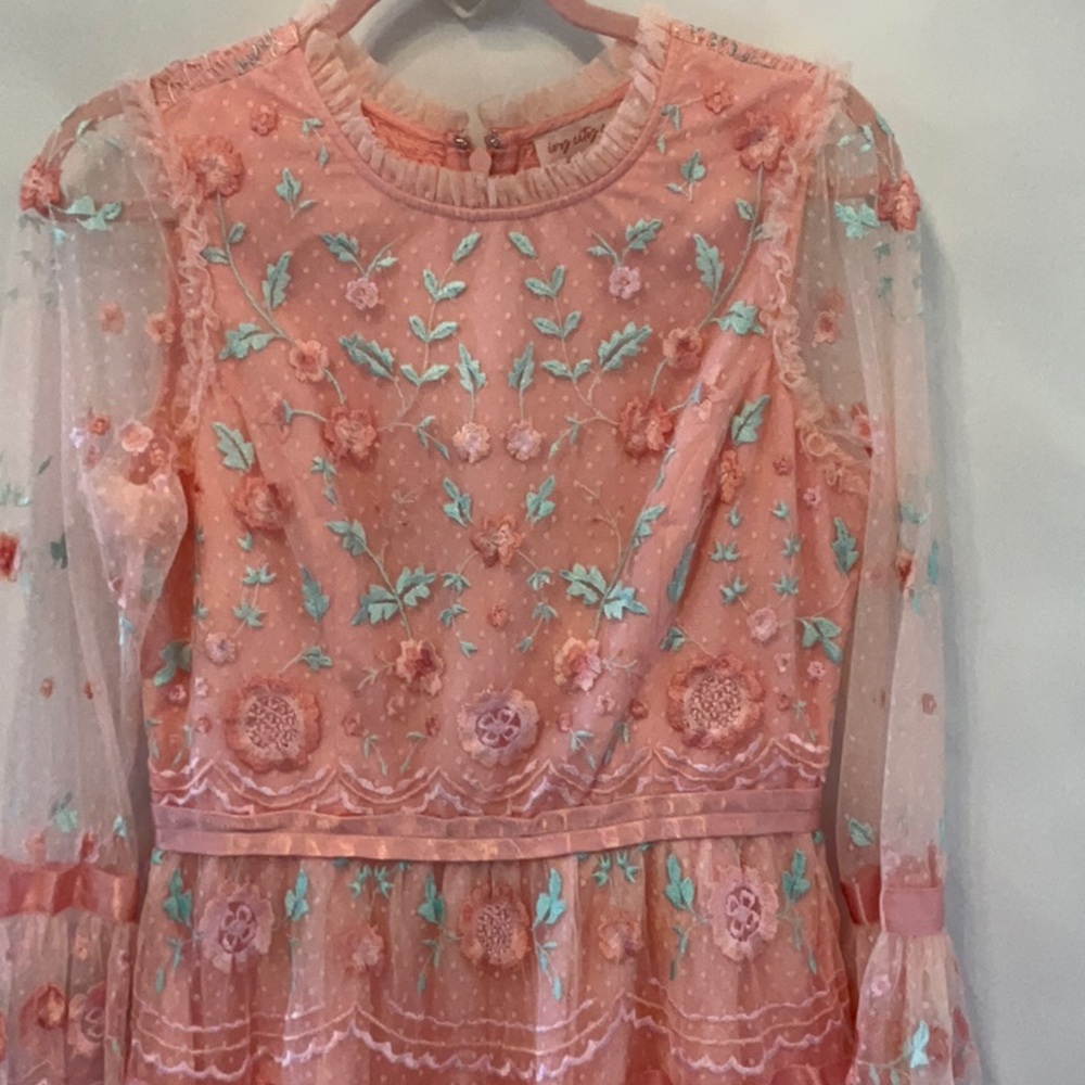 Ivy City Co. Peach Pink Dress Size Small - Picture 3 of 6